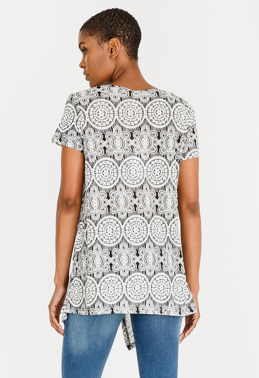 Revenge - Kaleidoscope Wrap Over Top Black