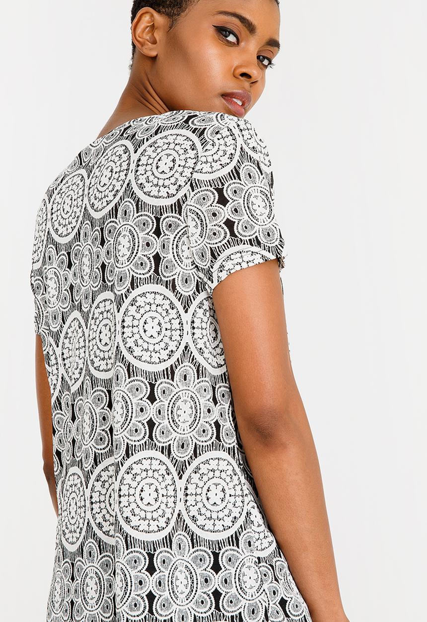Revenge - Kaleidoscope Wrap Over Top Black