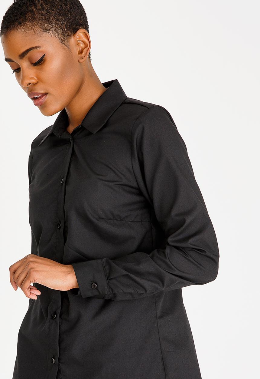 edit - Classic button down shirt - black 