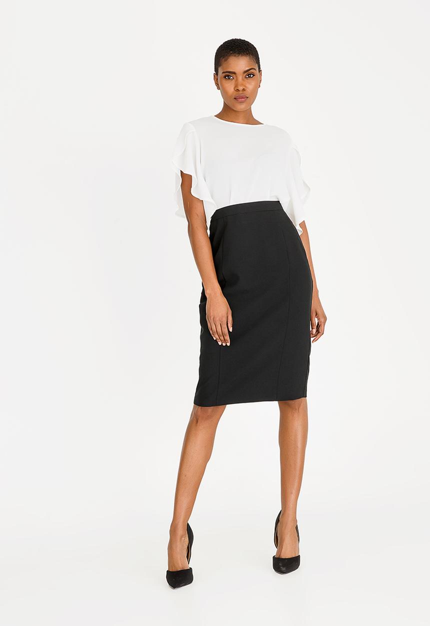 edit - Pencil skirt - black