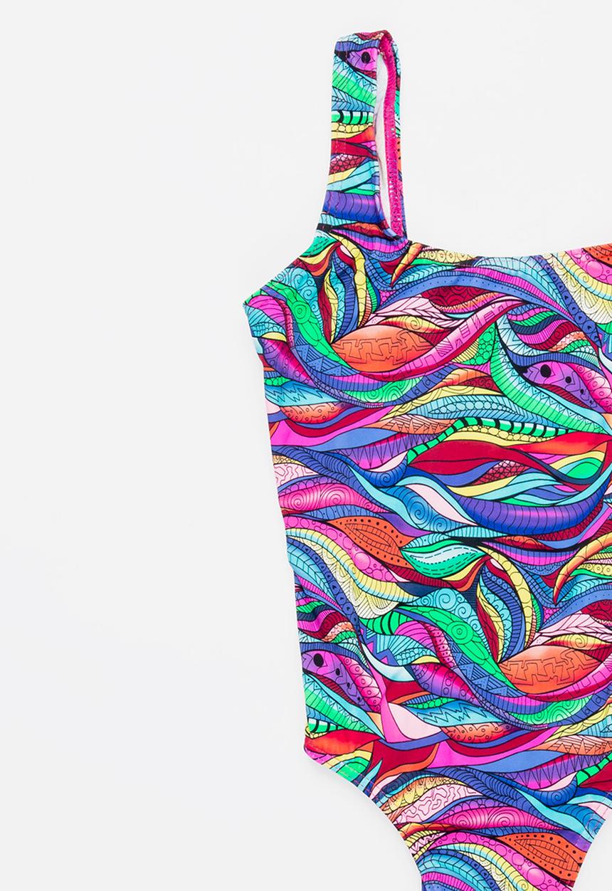 Sun Things - Rainbow Geo One Piece Multi-colour