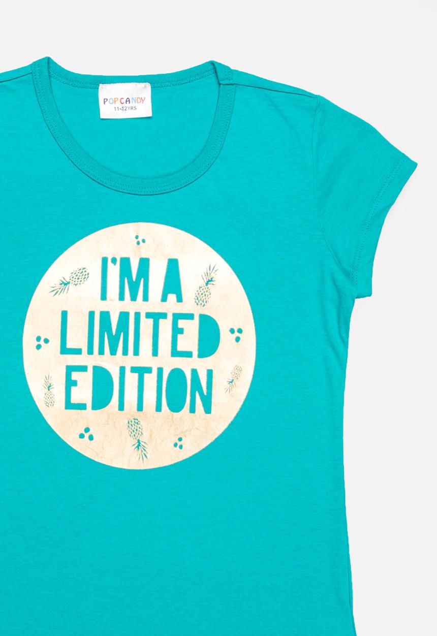 Pop Candy - Printed Tee Turquoise