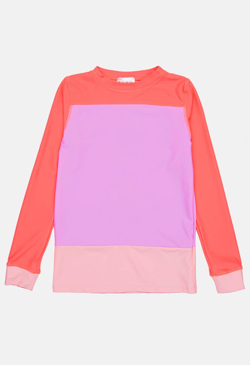 Pop Candy - Colour Block Rashvest Mid Pink