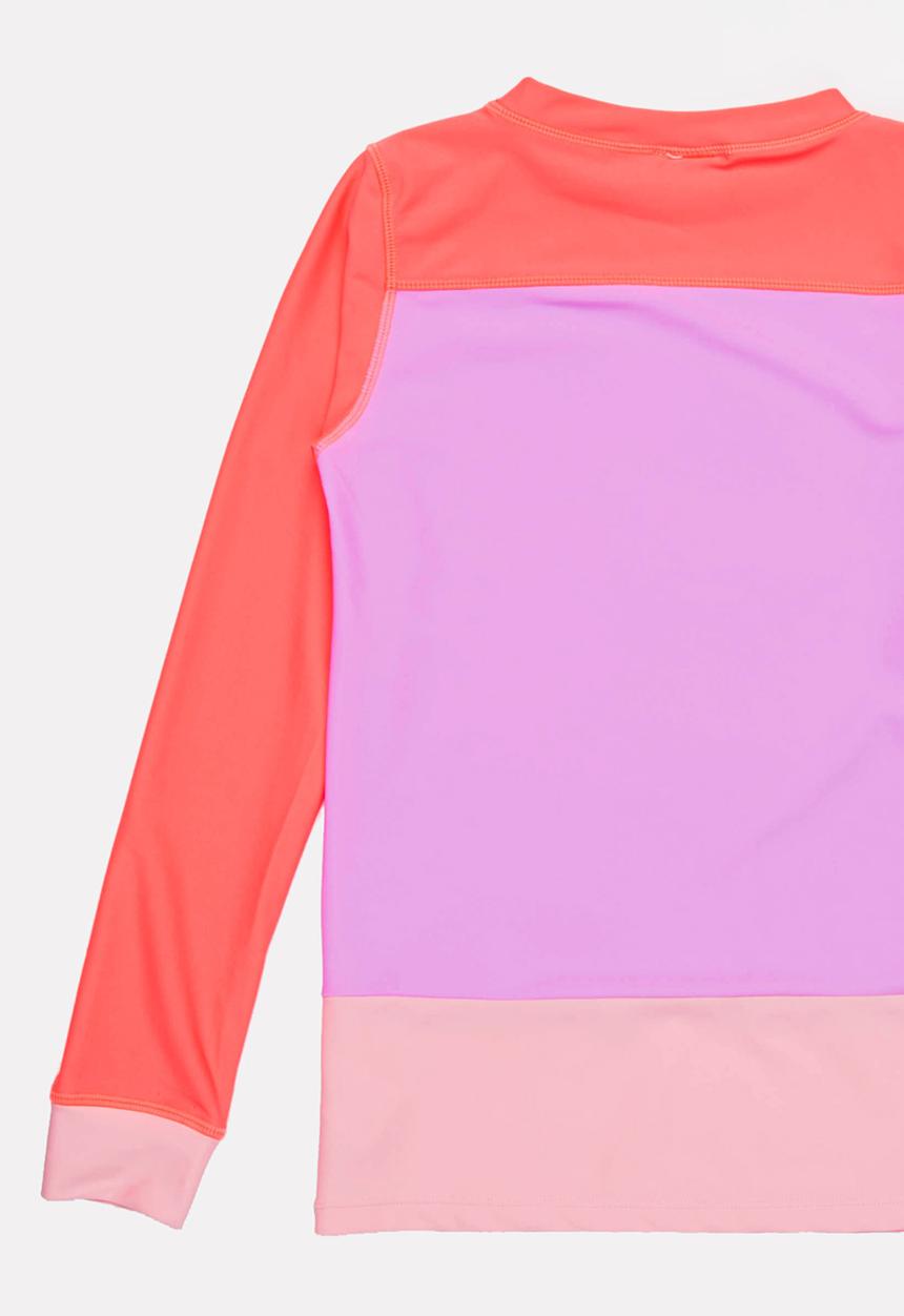 Pop Candy - Colour Block Rashvest Mid Pink