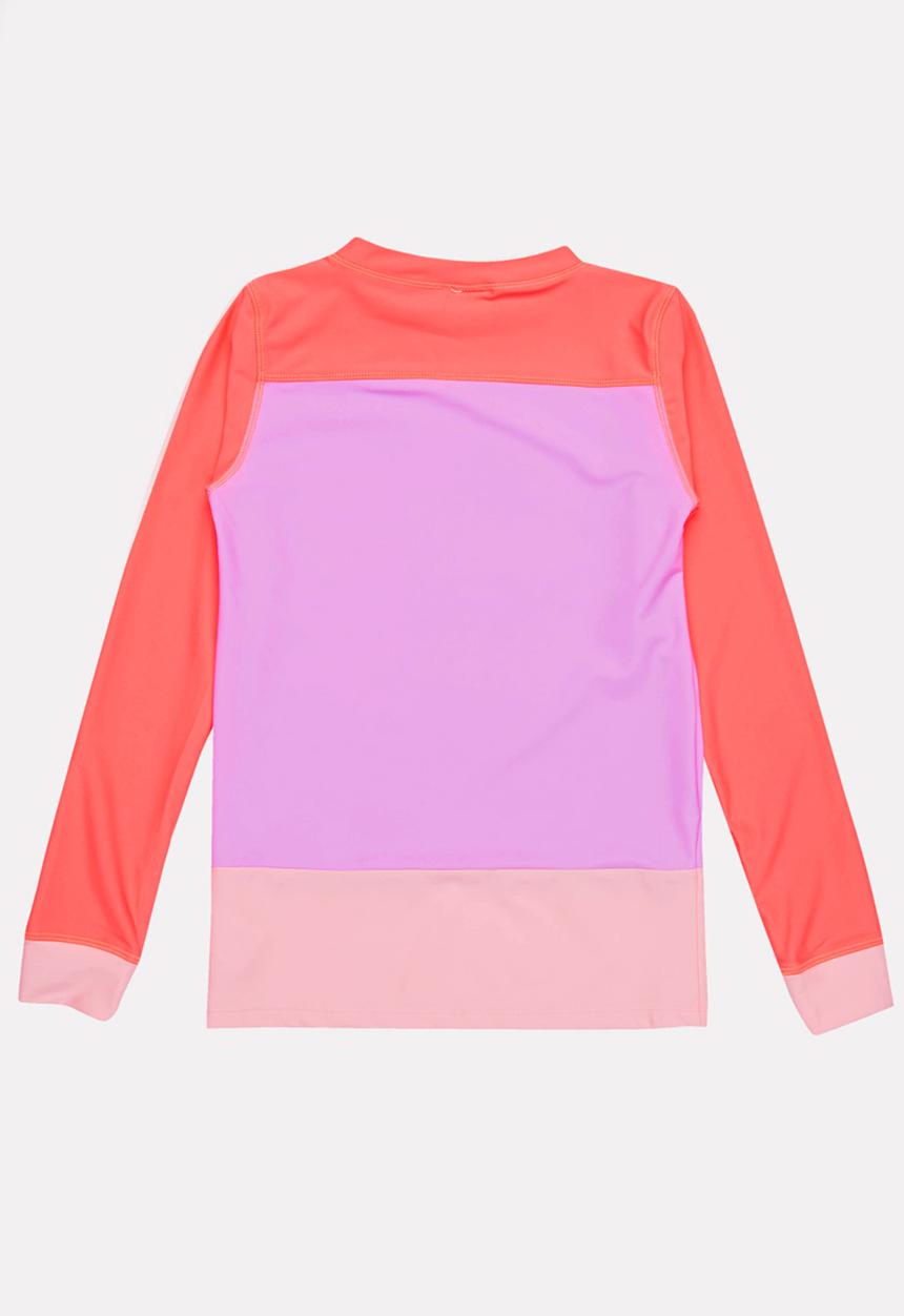 Pop Candy - Colour Block Rashvest Mid Pink