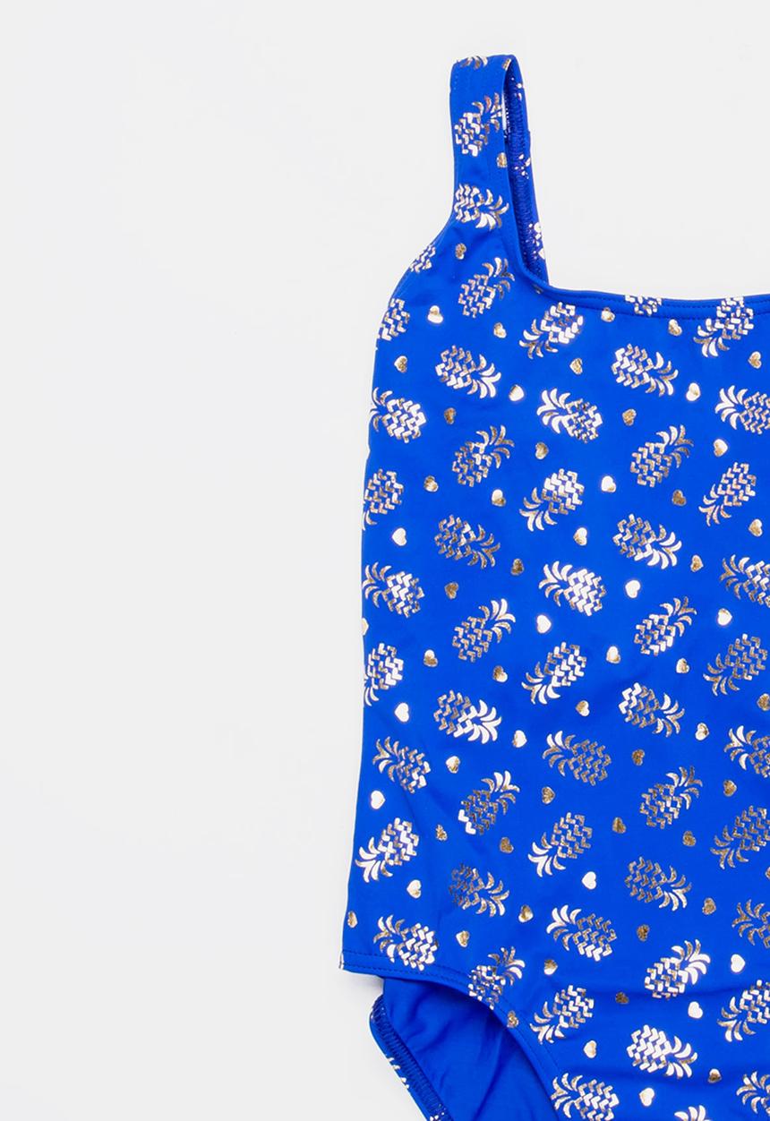 Sun Things - Foil Pineapple One Piece Blue