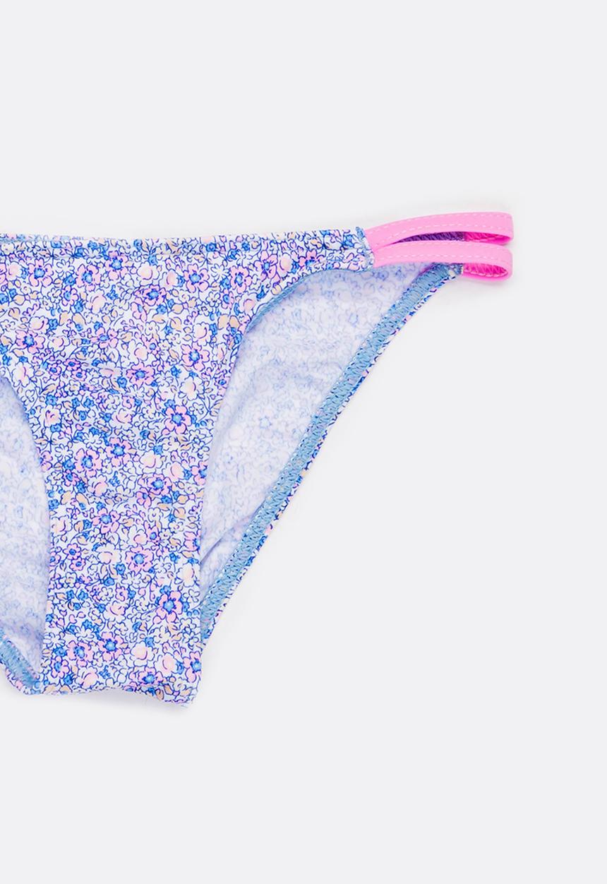 Sun Things - Ditsy Pink Bralet & Strappy Bottom Set Multi-colour