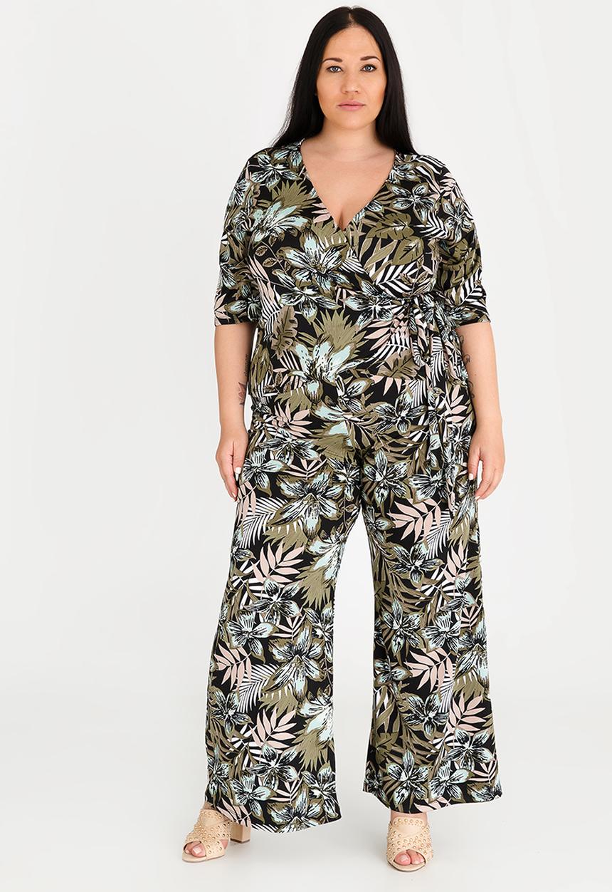 STYLE REPUBLIC PLUS - Volume Tie Wrap Top Multi-colour