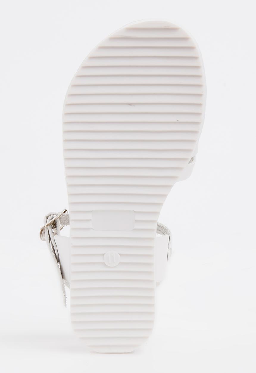 Pop Candy - Buckle  Detail Sandal White