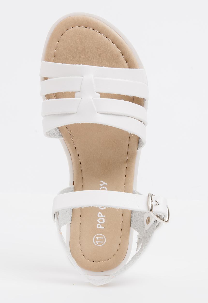 Pop Candy - Buckle  Detail Sandal White