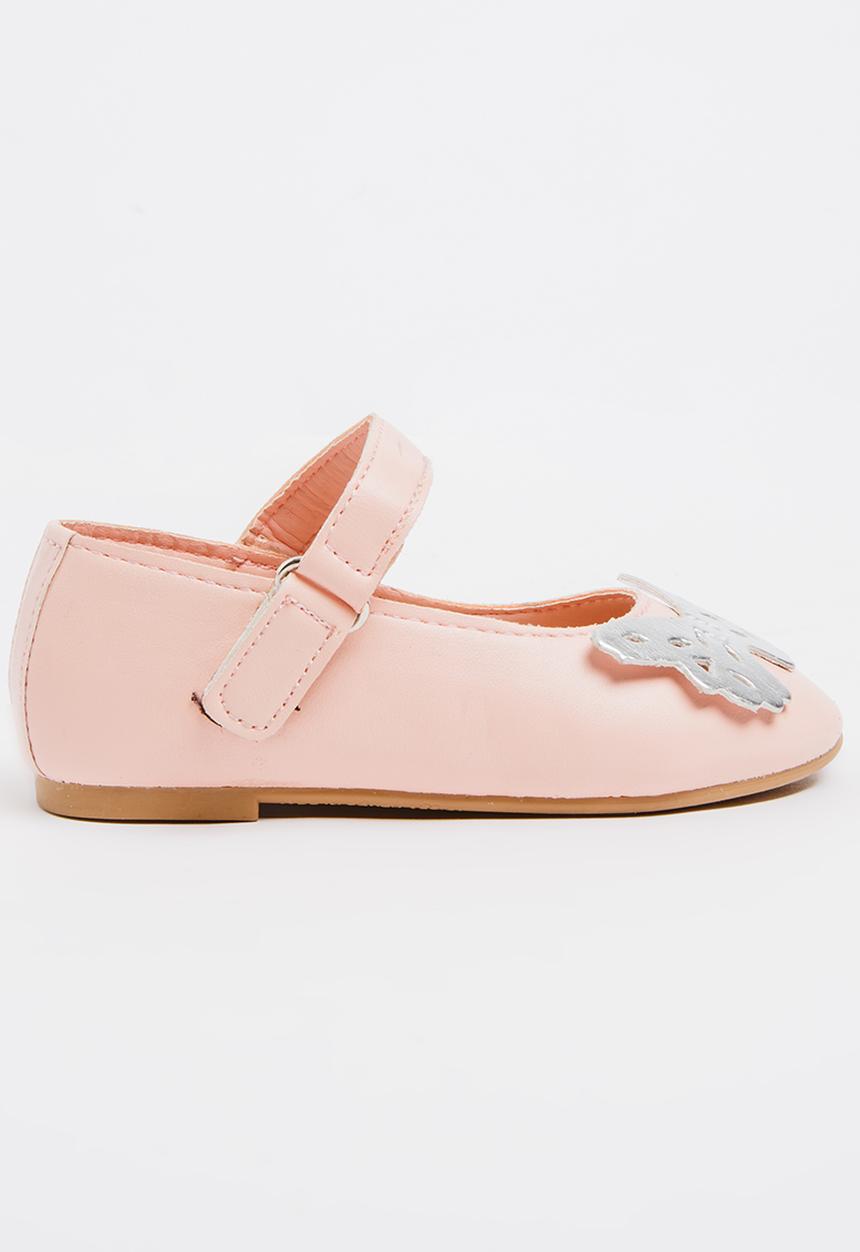 Pop Candy - Printed Butterfly Pump Mid Pink