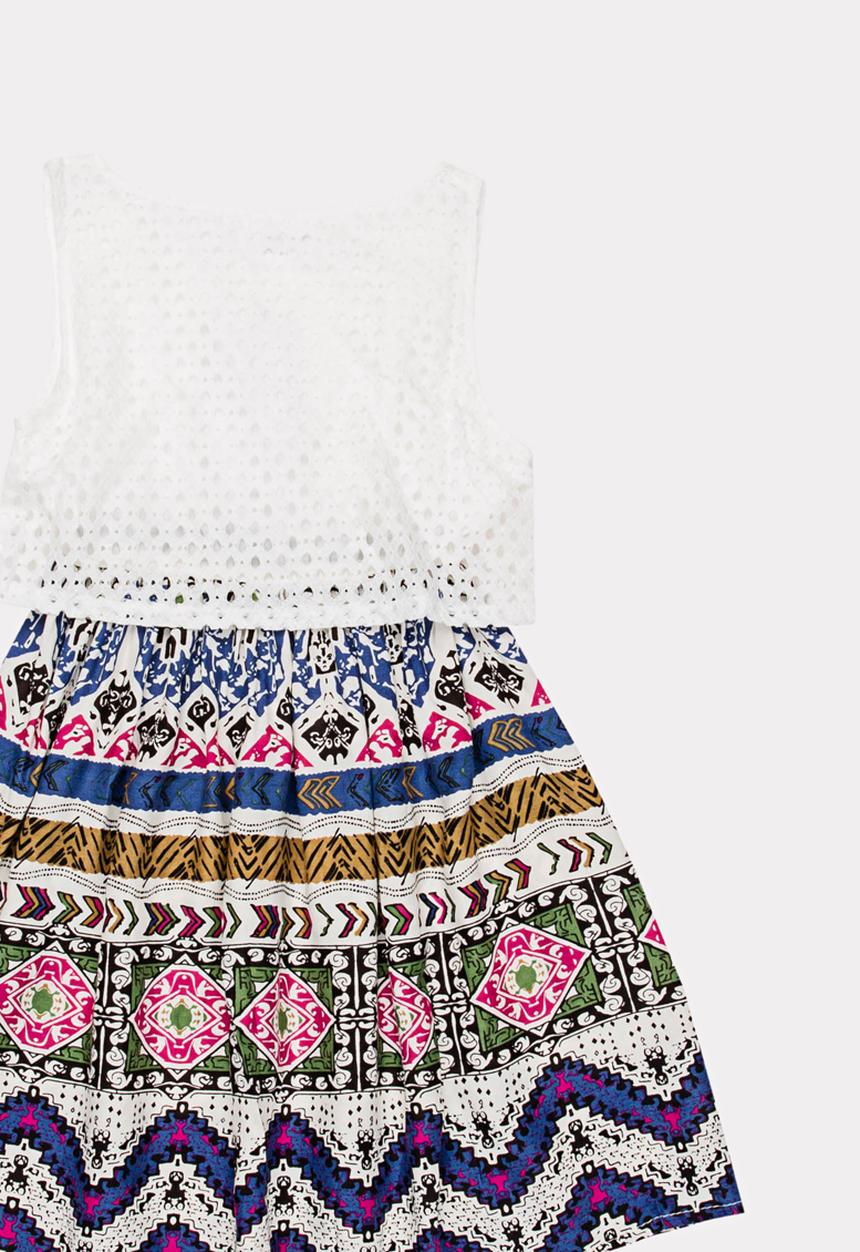 Pop Candy - Combo Printed Dress Multi-colour