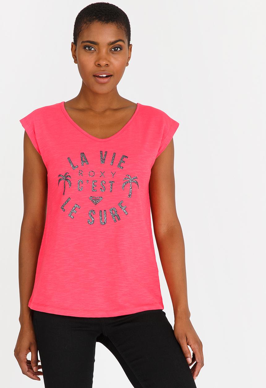 Roxy - Pop Surf Tee Mid Pink