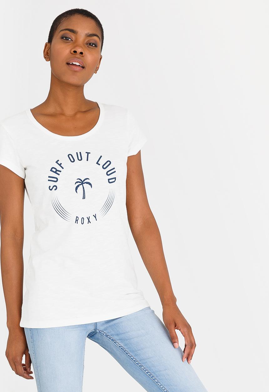 Roxy - Surf Out Loud Tee Off White
