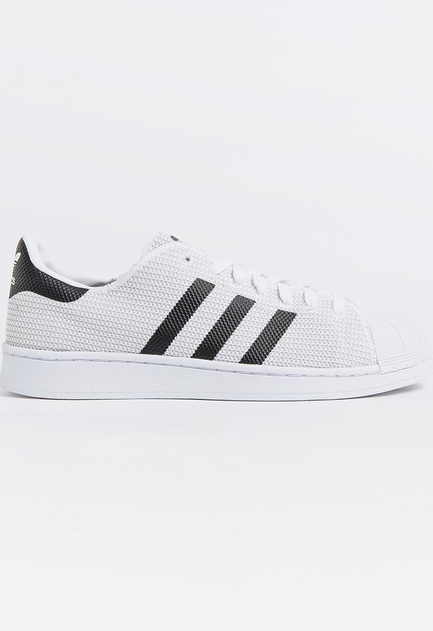 adidas Originals - Adidas Superstar 2 Tone Knit Sneakers White
