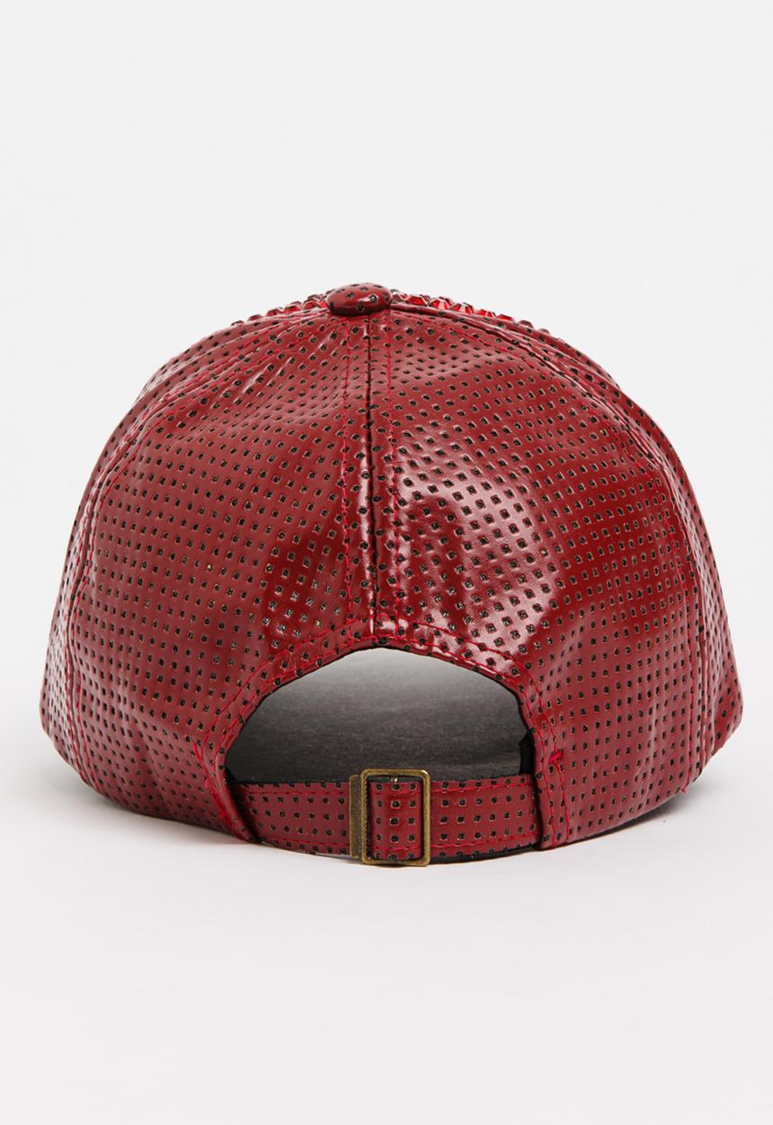 STYLE REPUBLIC - Diamante studded cap - burgundy