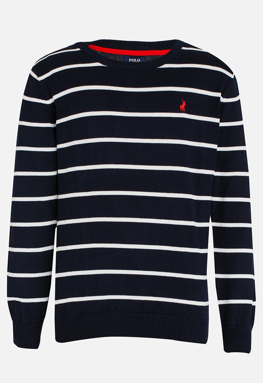 POLO - Denis Stripe Pullover Jersey Navy