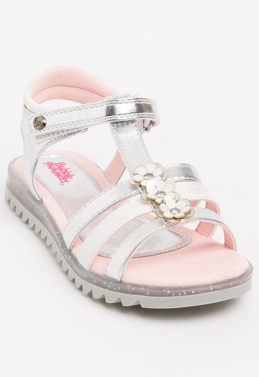 Bubblegummers - Metalic Strappy Sandals Silver