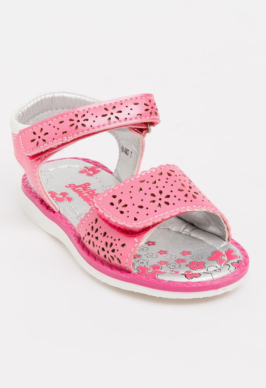 Bubblegummers - Cut Out Detail Sandals Dark Pink