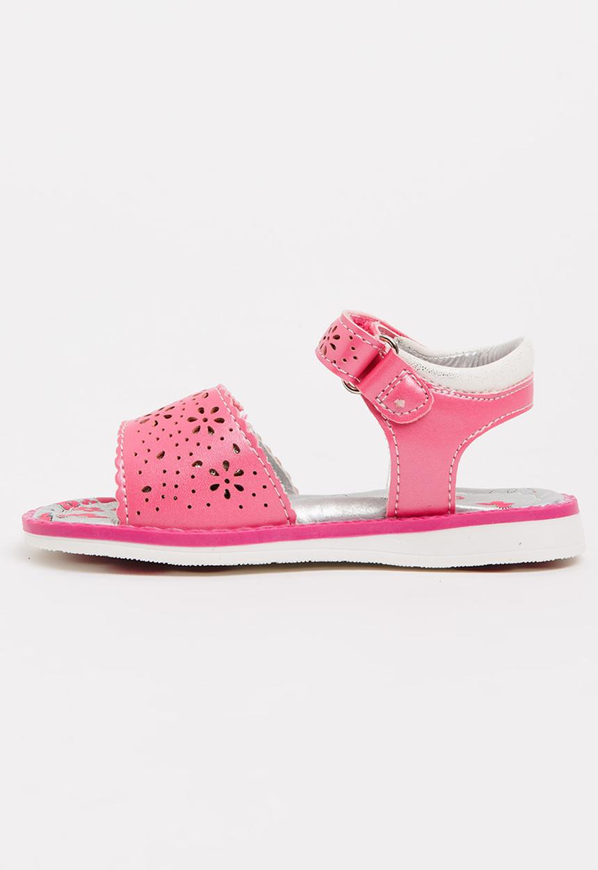 Bubblegummers - Cut Out Detail Sandals Dark Pink