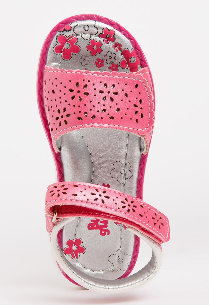 Bubblegummers - Cut Out Detail Sandals Dark Pink