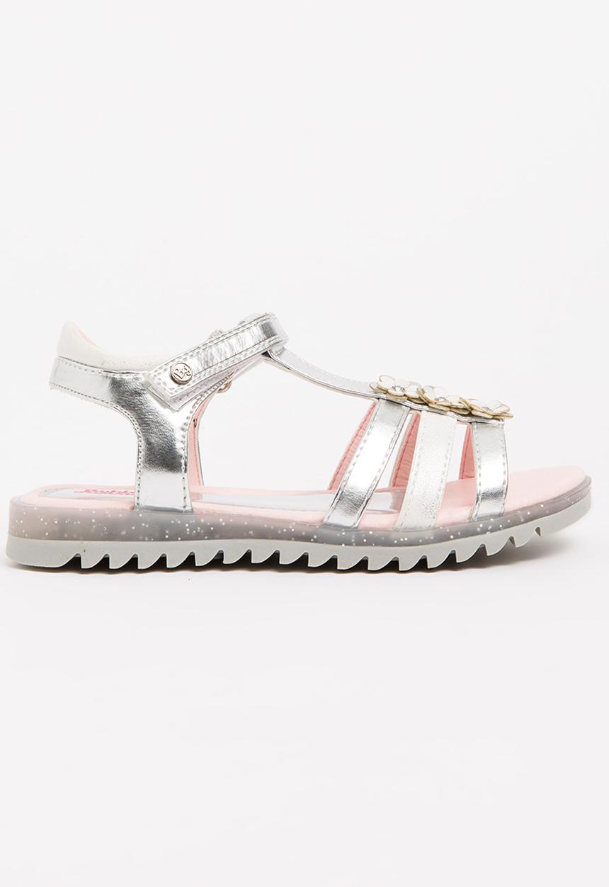 Bubblegummers - Metalic Strappy Sandals Silver
