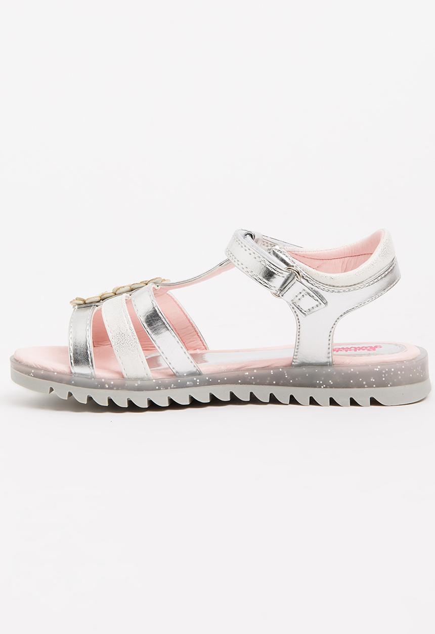 Bubblegummers - Metalic Strappy Sandals Silver
