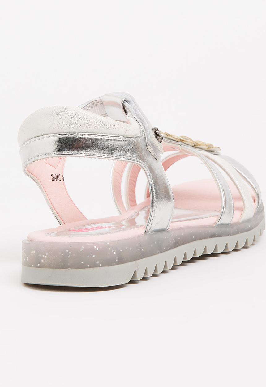 Bubblegummers - Metalic Strappy Sandals Silver