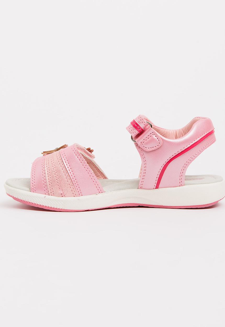 Bubblegummers - Flower Detail Sandals Mid Pink