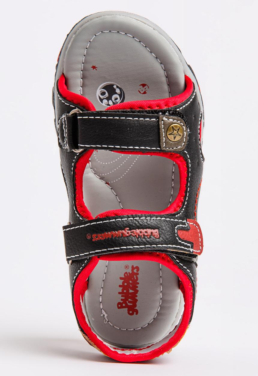 Bubblegummers - Velcro Sandals Black