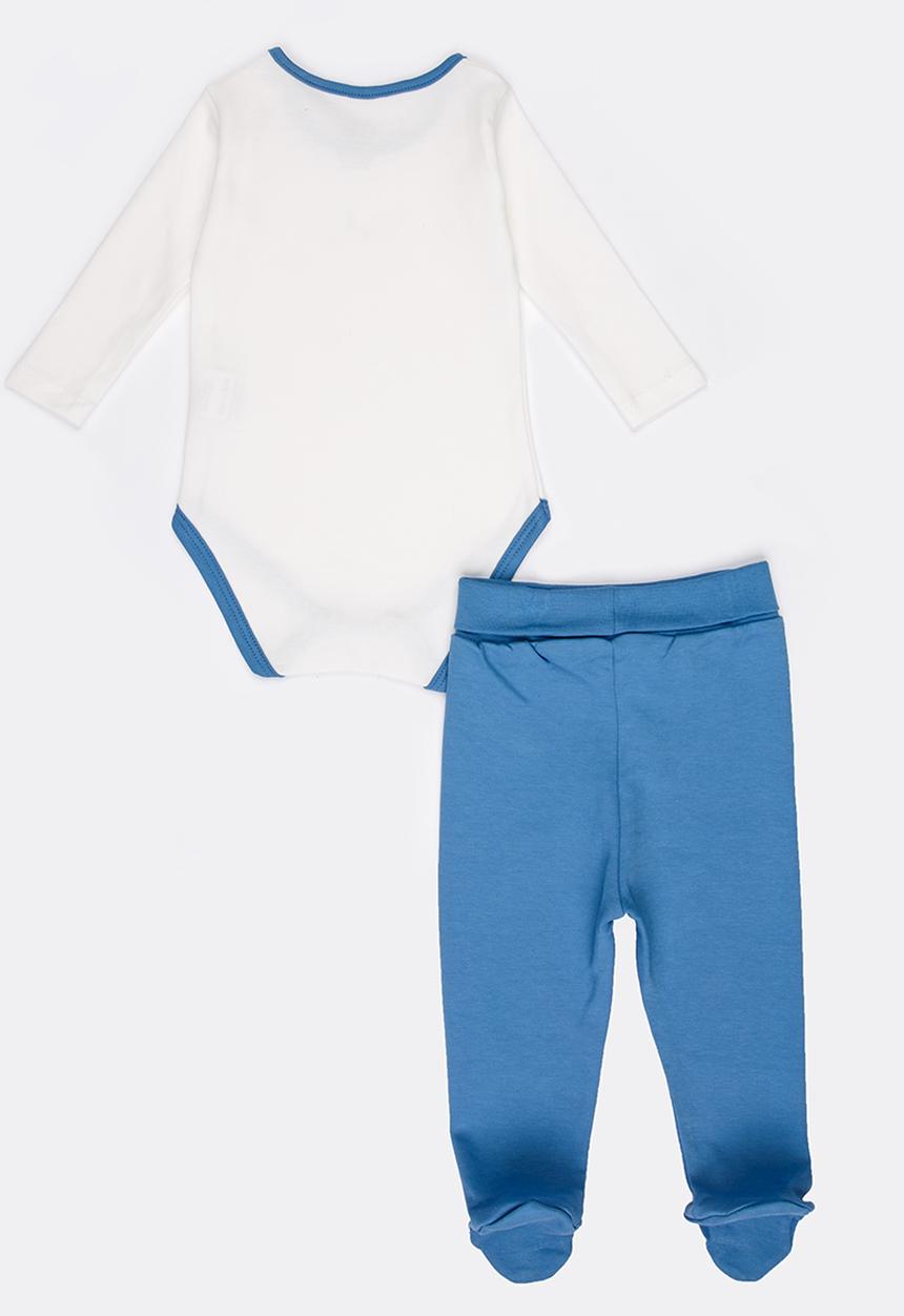 Baby Corner - Boys 2 Piece  Star   Set White