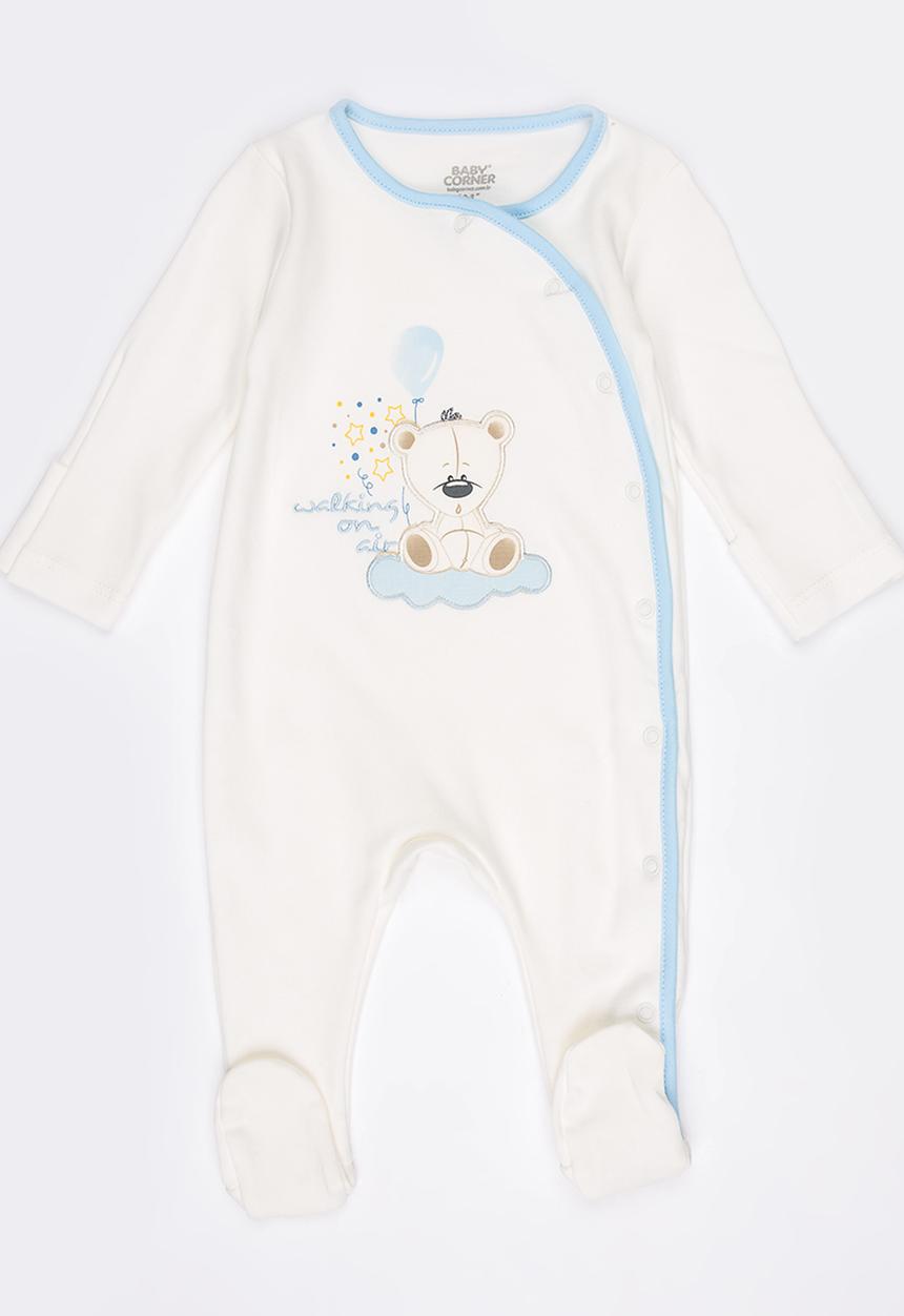 Baby Corner - Boys  4 Pack Bear  Set White