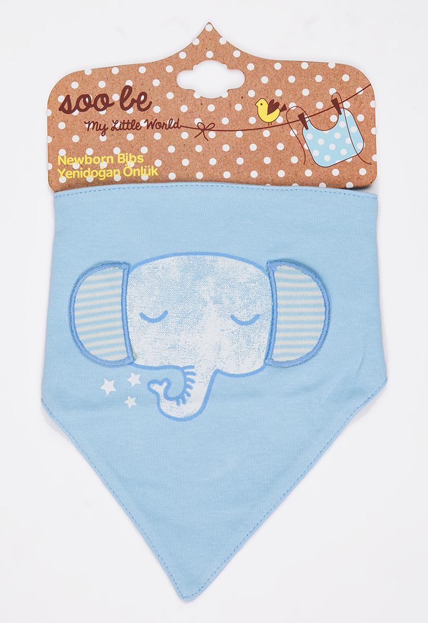 Soobe - Boys Elephant Bib Pale Blue