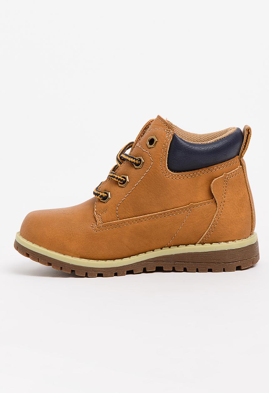 Jumbo - Lace Up Boot  Tan