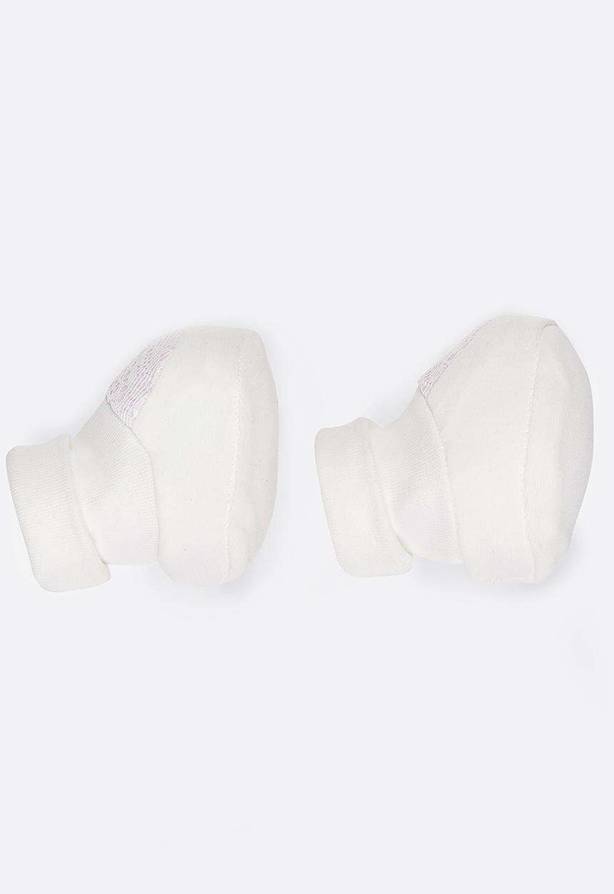 Baby Corner - Girl Lace Booties White