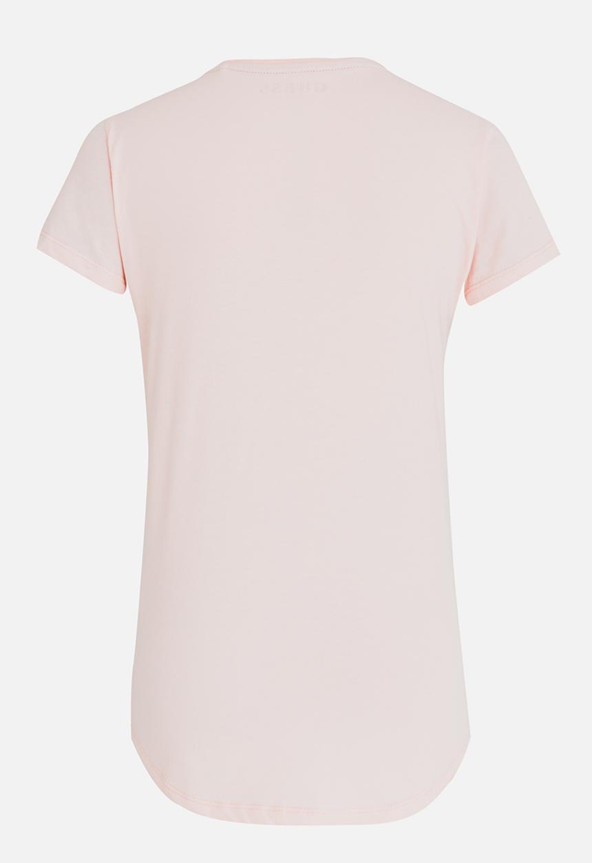 GUESS - Leaf Rose Tee Pale Pink