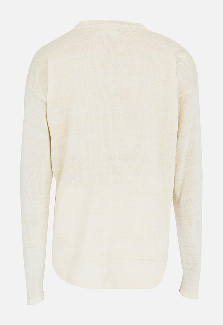 Rebel Republic - Slouch Jersey with Dropped Sleeves Milk