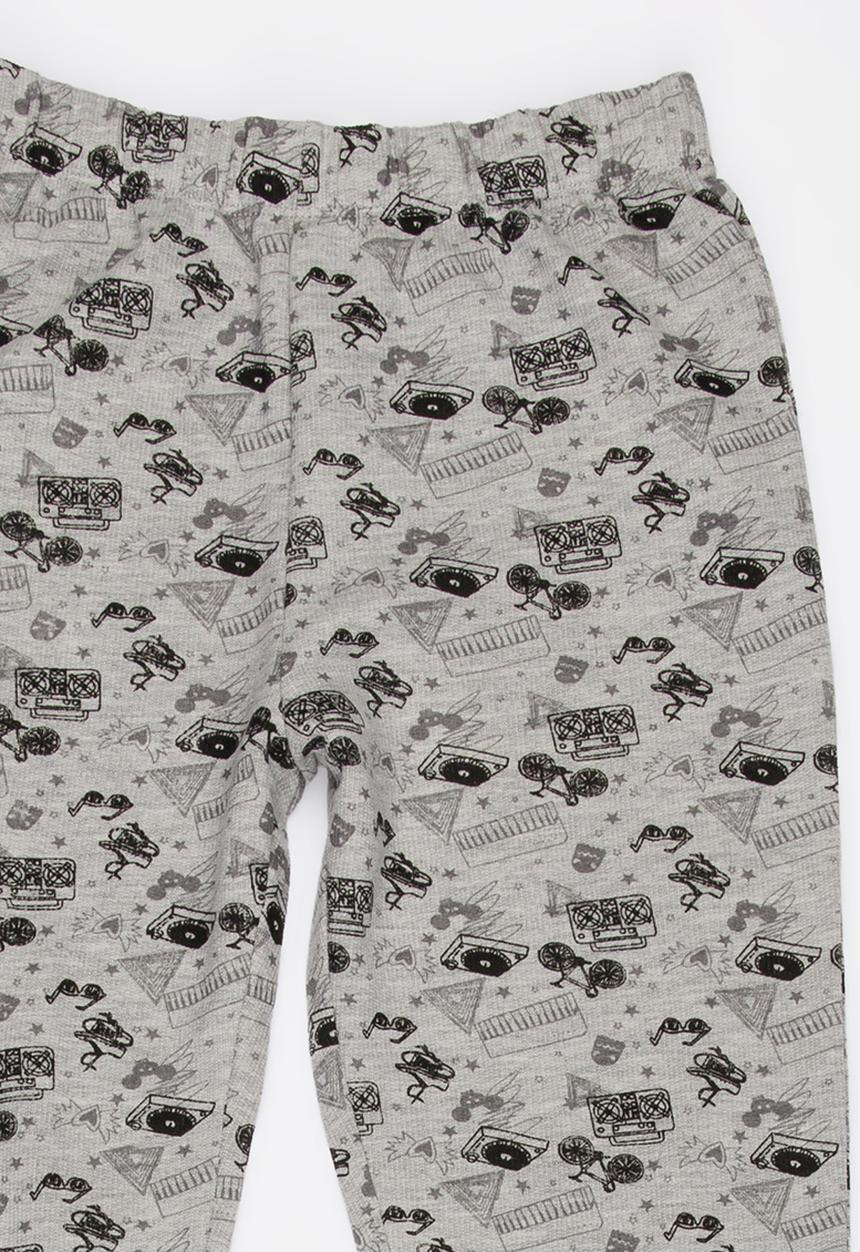 Soobe - Boys Printed Joggers Grey