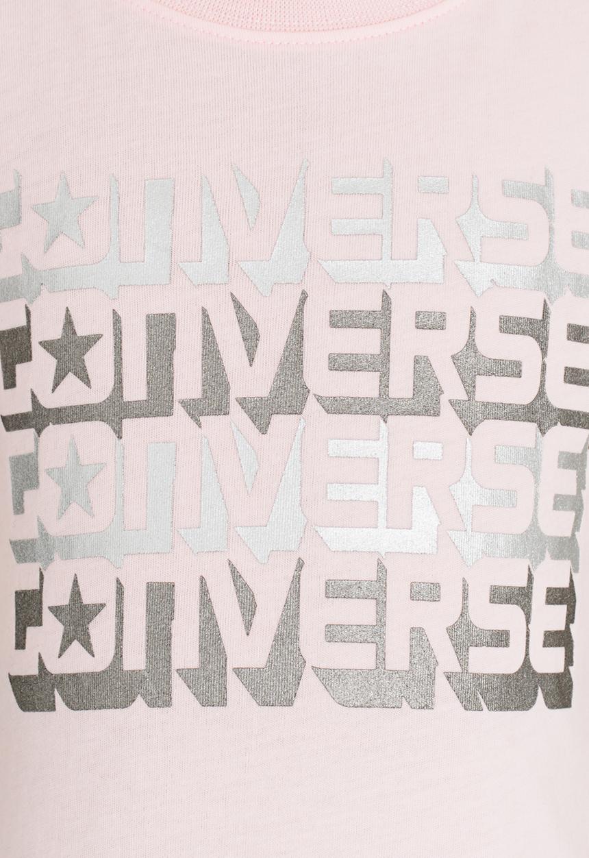 Converse - Converse Wordmark Shadow Tee Mid Pink