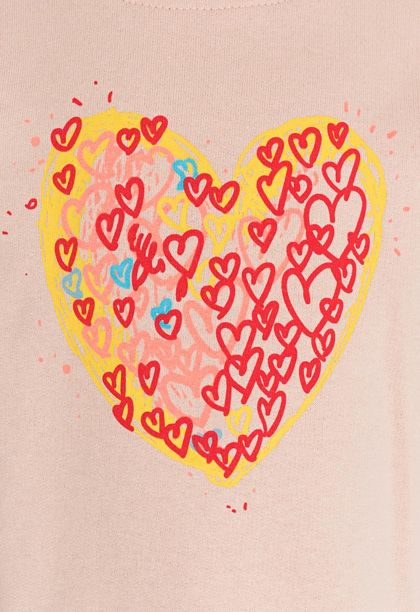 Soobe - Girls Printed Sweater Pale Pink