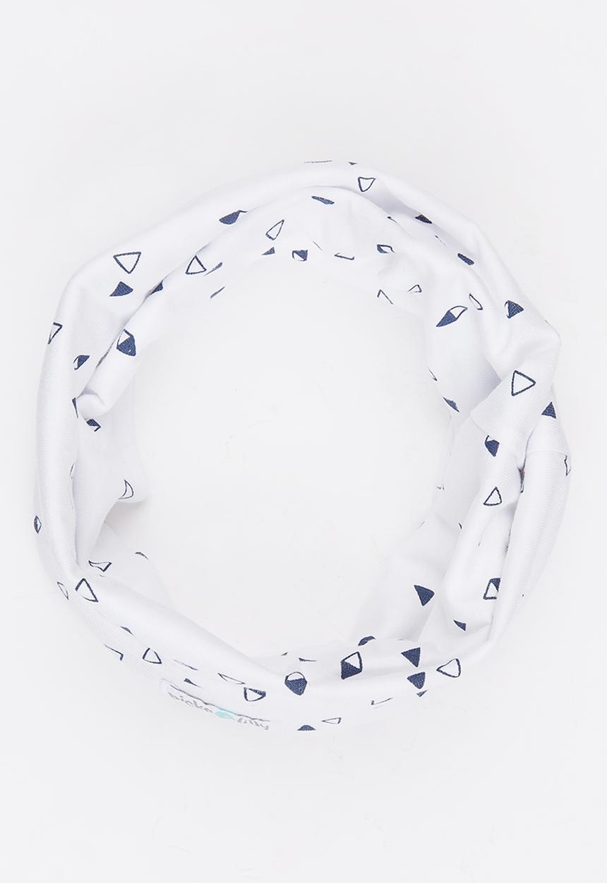 Pickalilly - Printed Snoodlet Scarve Navy & White