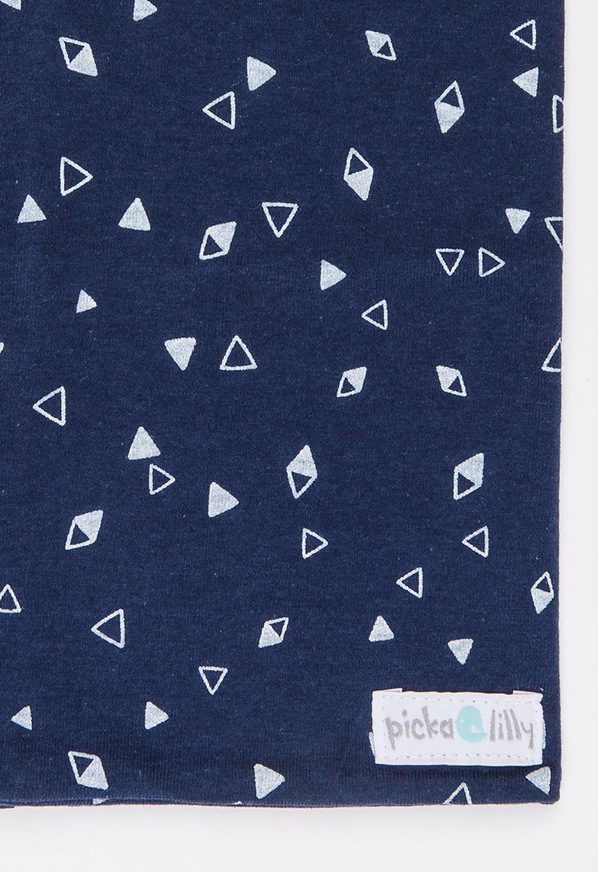 Pickalilly - Printed Snoodlet Scarve Navy