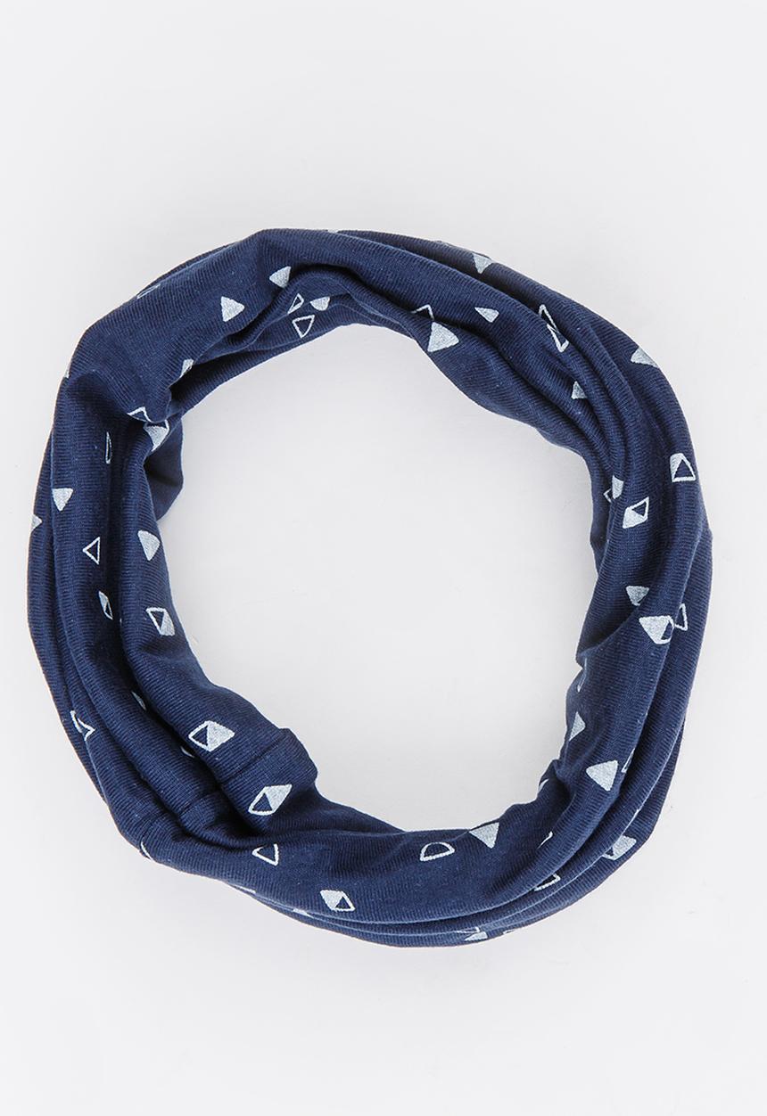 Pickalilly - Printed Snoodlet Scarve Navy