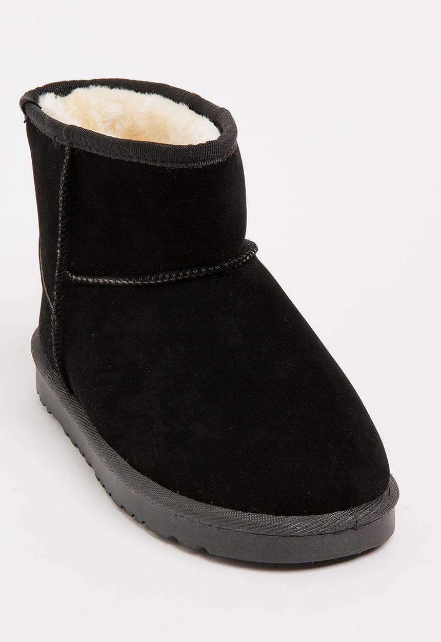 Pop Candy - Girls Faux Suede Ankle Boot Black