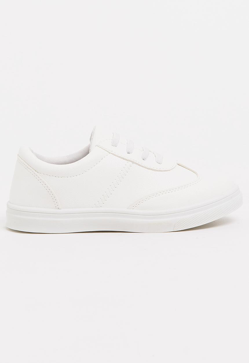 Pop Candy - Girls PU Sneaker White
