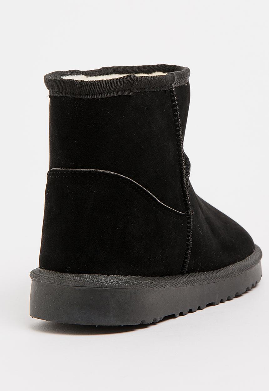 Pop Candy - Girls Faux Suede Ankle Boot Black