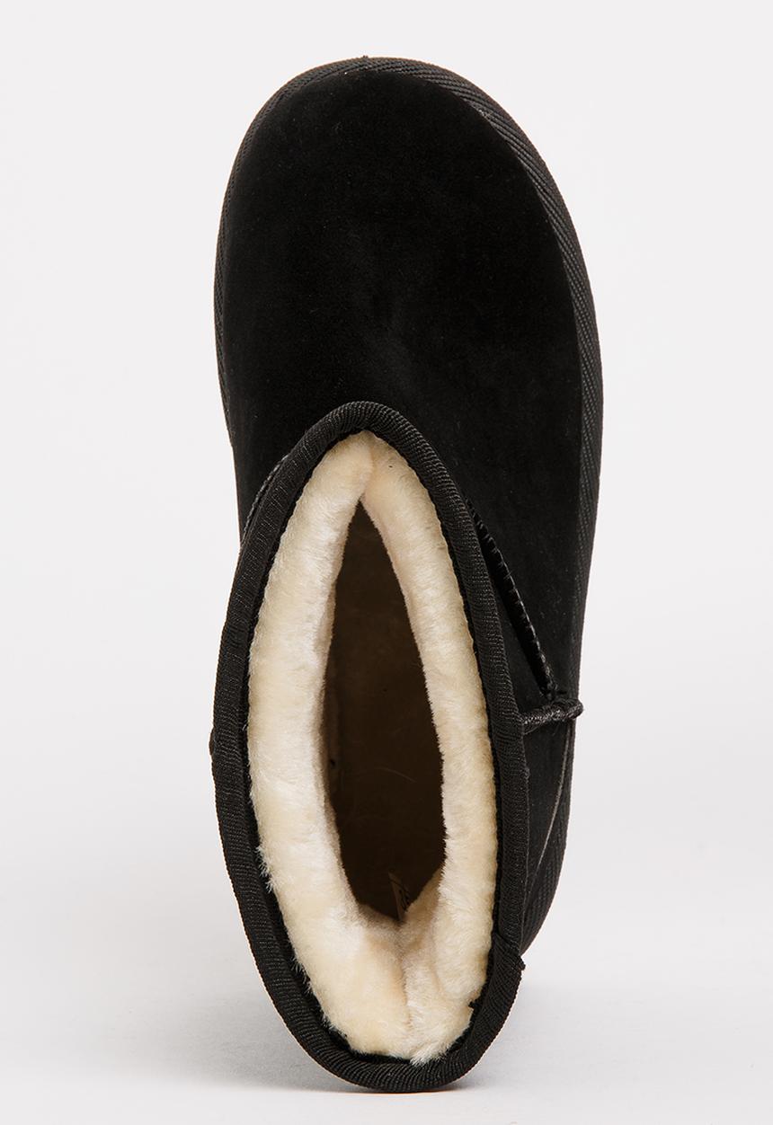 Pop Candy - Girls Faux Suede Ankle Boot Black