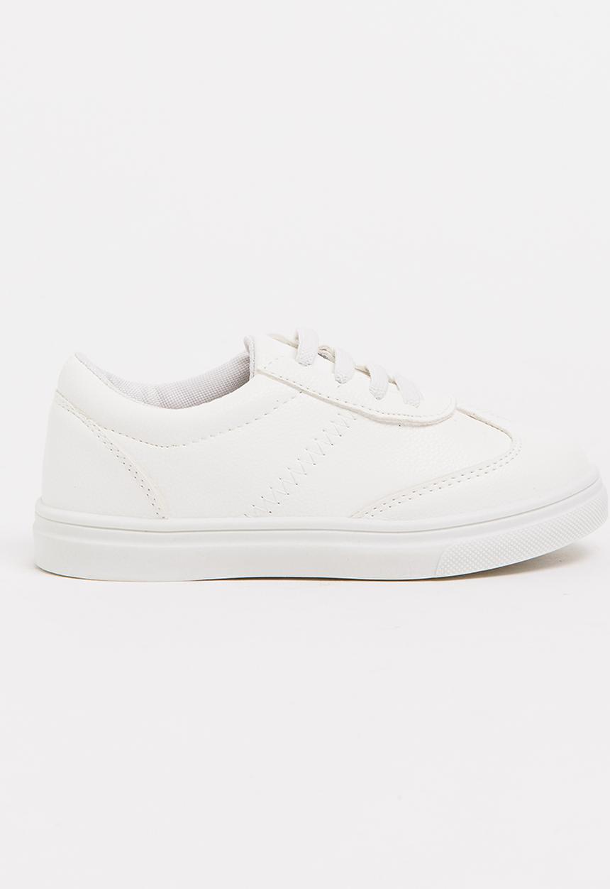 Pop Candy - Girls PU Sneaker White