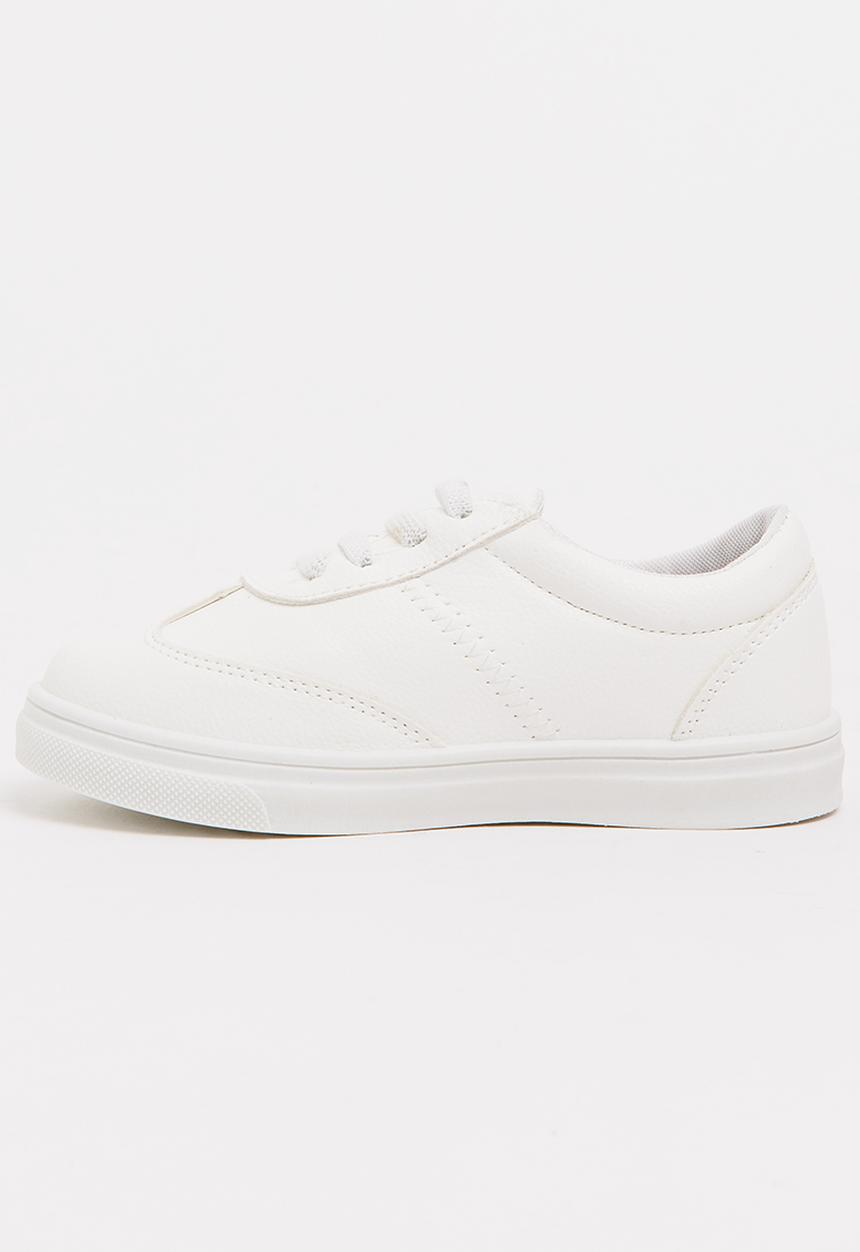 Pop Candy - Girls PU Sneaker White