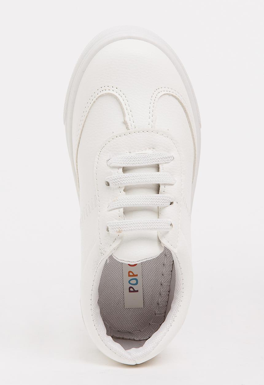 Pop Candy - Girls PU Sneaker White